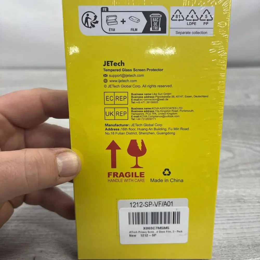 JETech Full Coverage Screen Protector for iPhone 14 6.1-Inch, 2-Pack